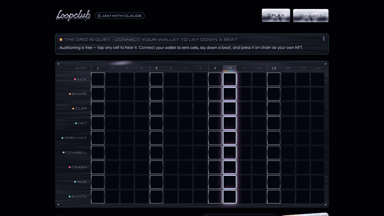 loopclub website screenshot
