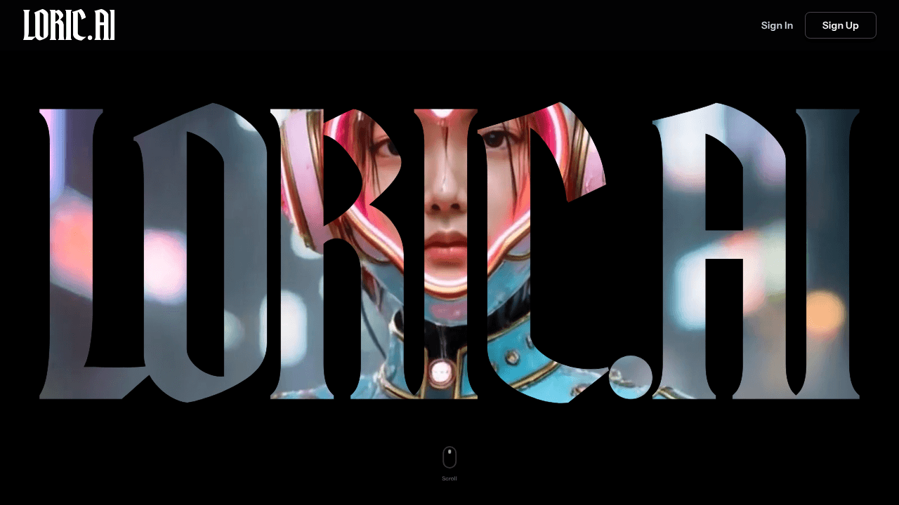 Loric.ai website screenshot