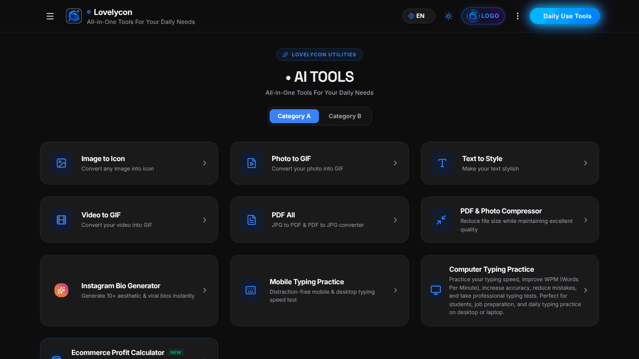 Lovelycon website screenshot