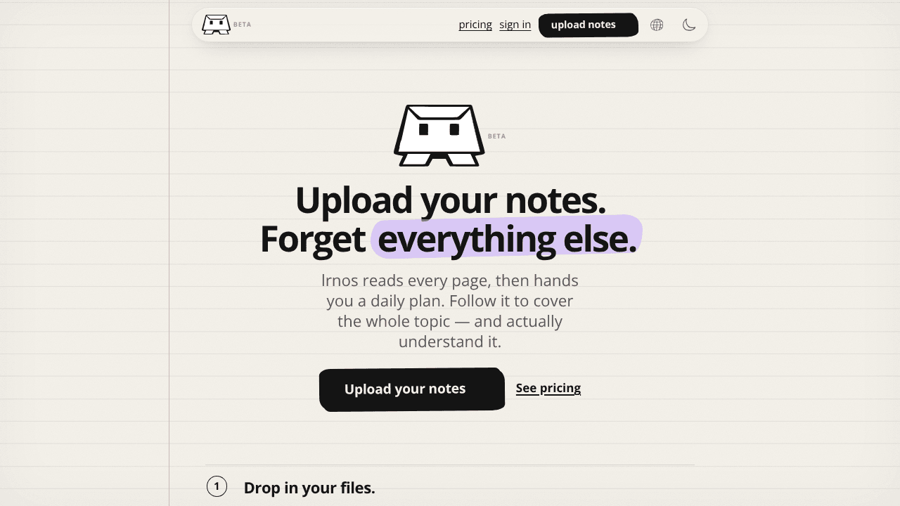 lrnos website screenshot