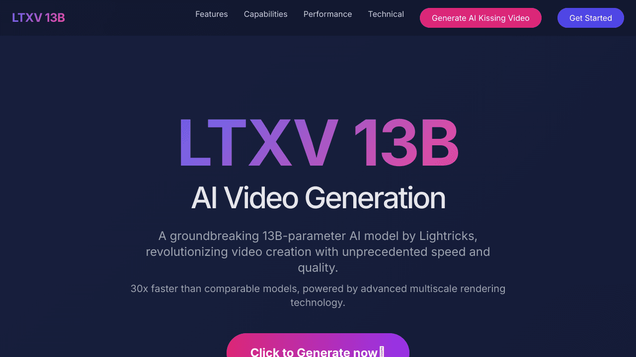 LTXV-13b AI Video Generation