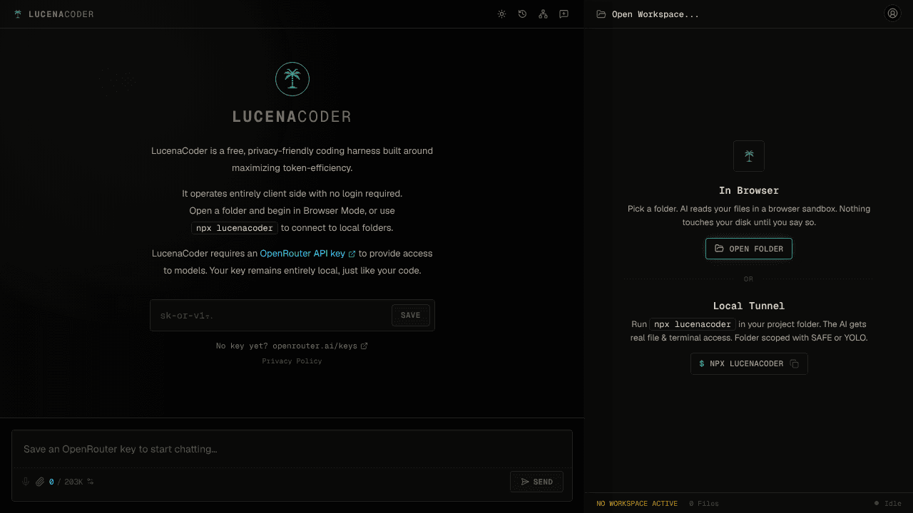 LucenaCoder website screenshot