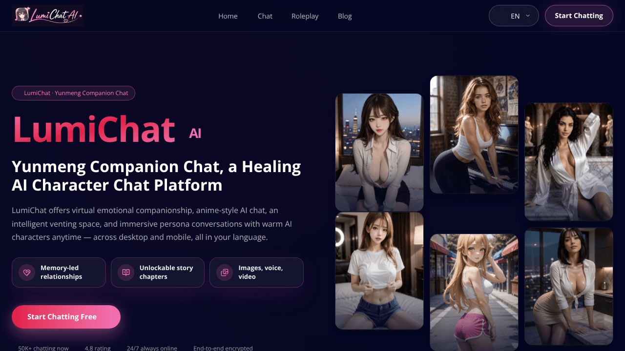 LumiChat website screenshot