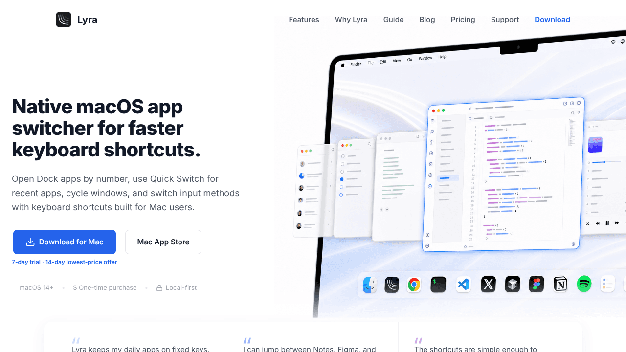 Lyra website screenshot