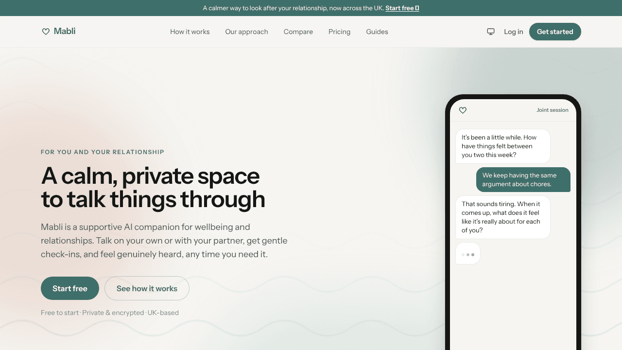 Mabli website screenshot