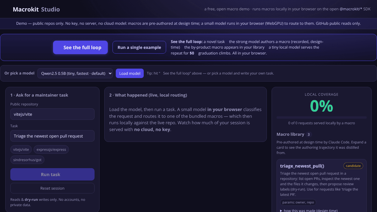 Macrokit Studio website screenshot