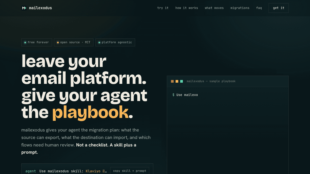 mailexodus website screenshot