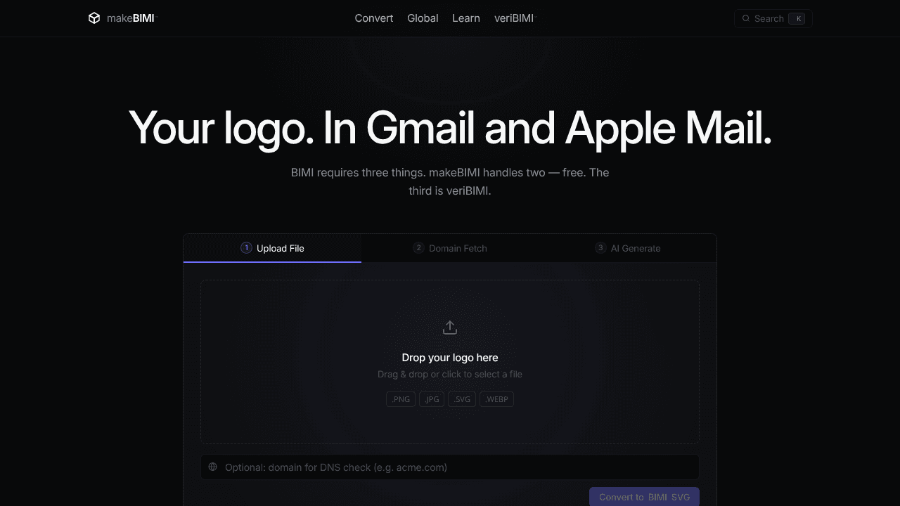 makeBIMI website screenshot
