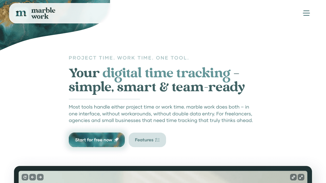 marble work website screenshot
