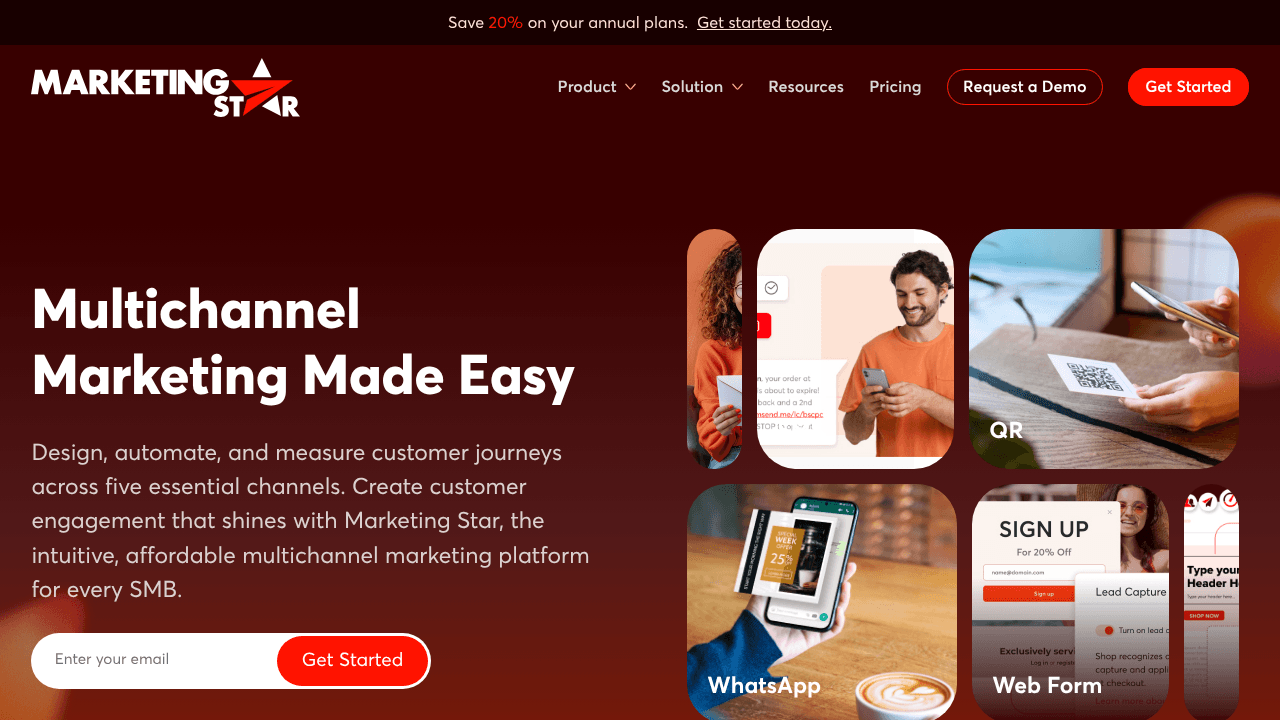 Marketing Star  website screenshot