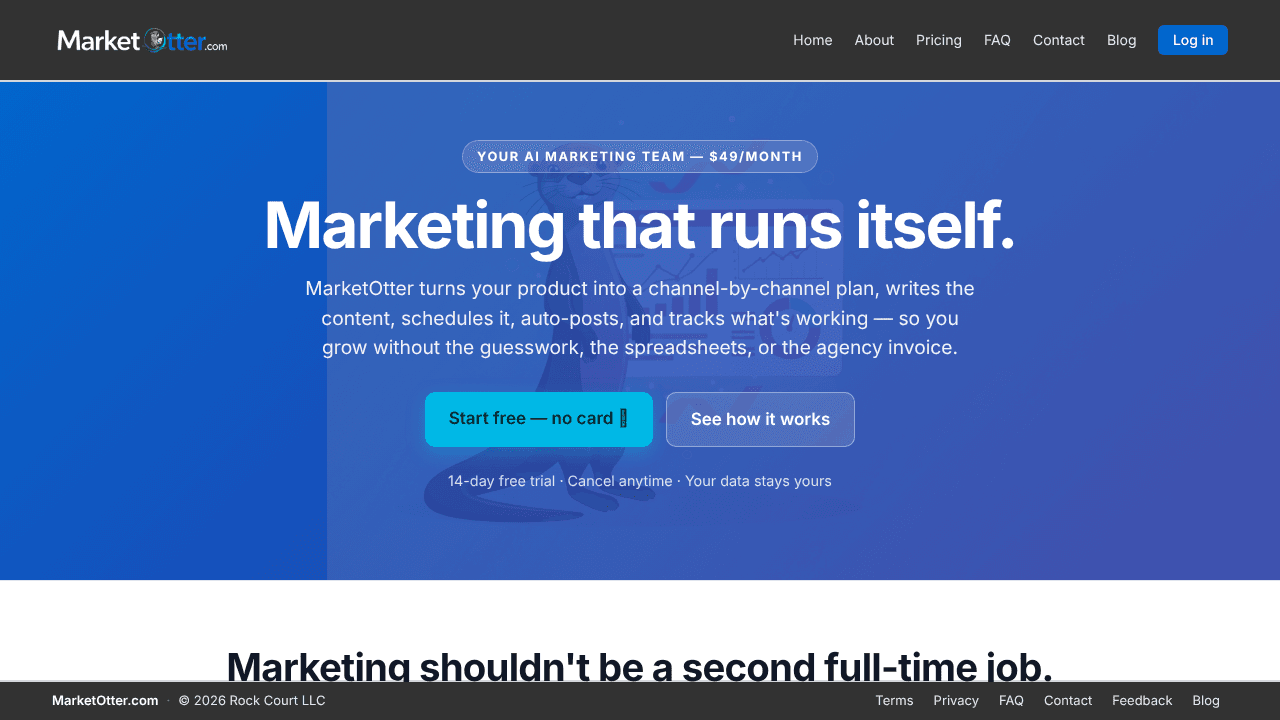 MarketOtter website screenshot