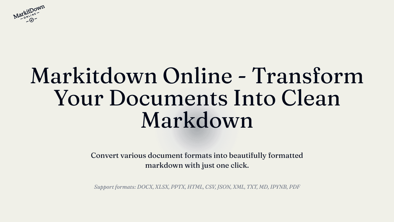 Markitdown Online