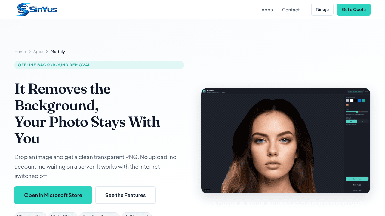 Mattely website screenshot