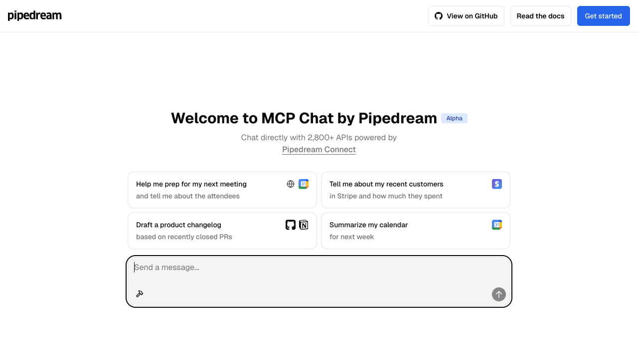 MCP Chat by Pipedream