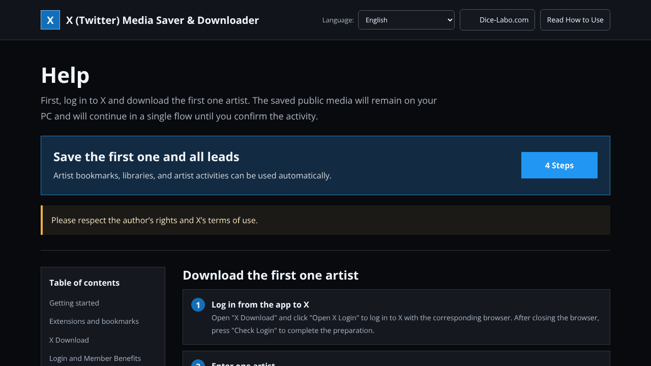 Media Saver & Downloader for X website screenshot