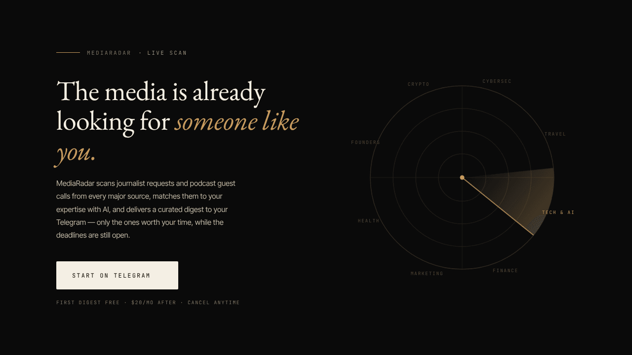 MediaRadar website screenshot