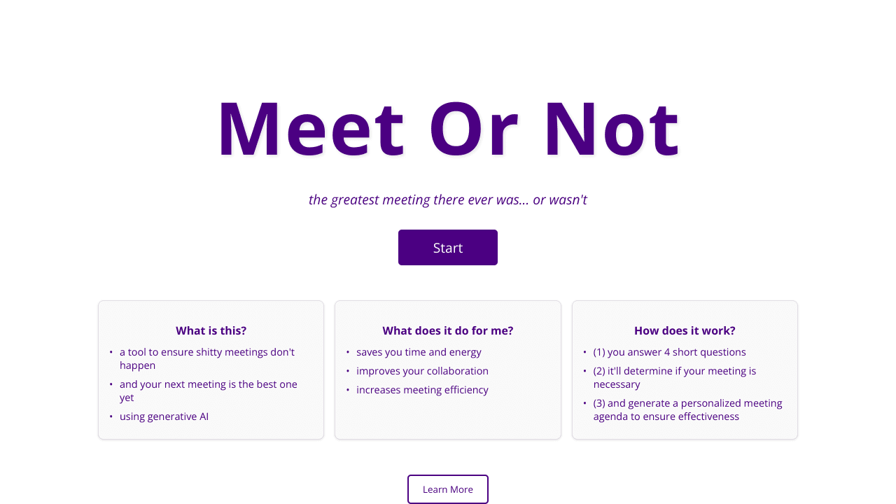 Meet Or Not