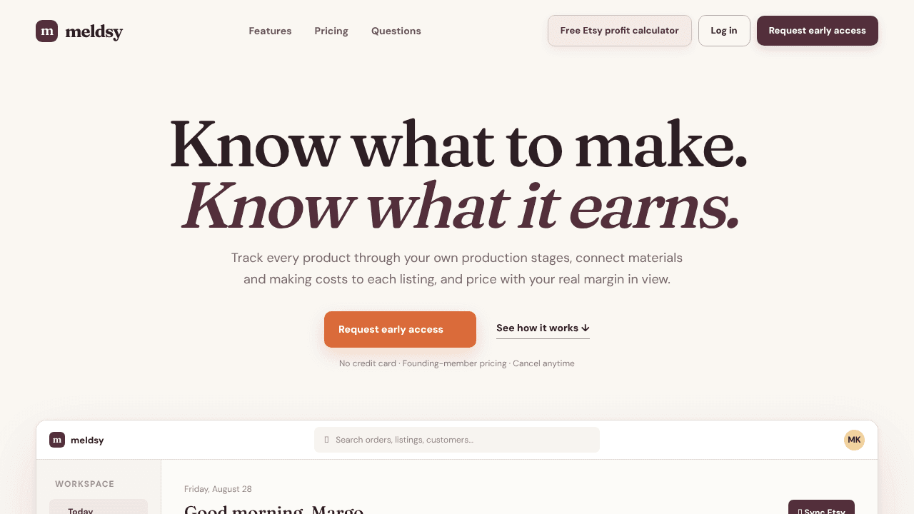 Meldsy website screenshot