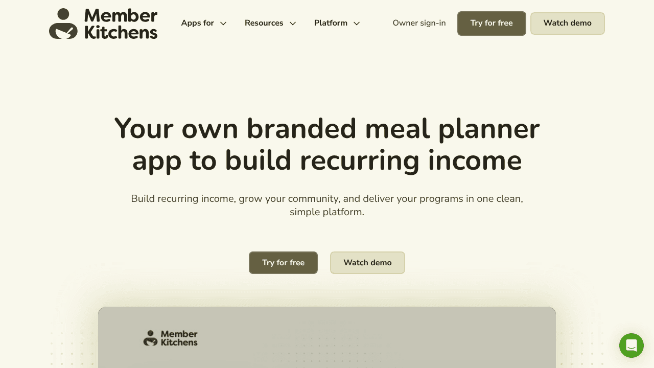 Member Kitchens website screenshot