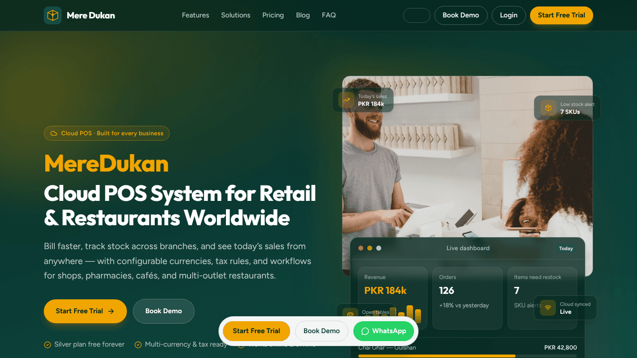 MereDukan website screenshot