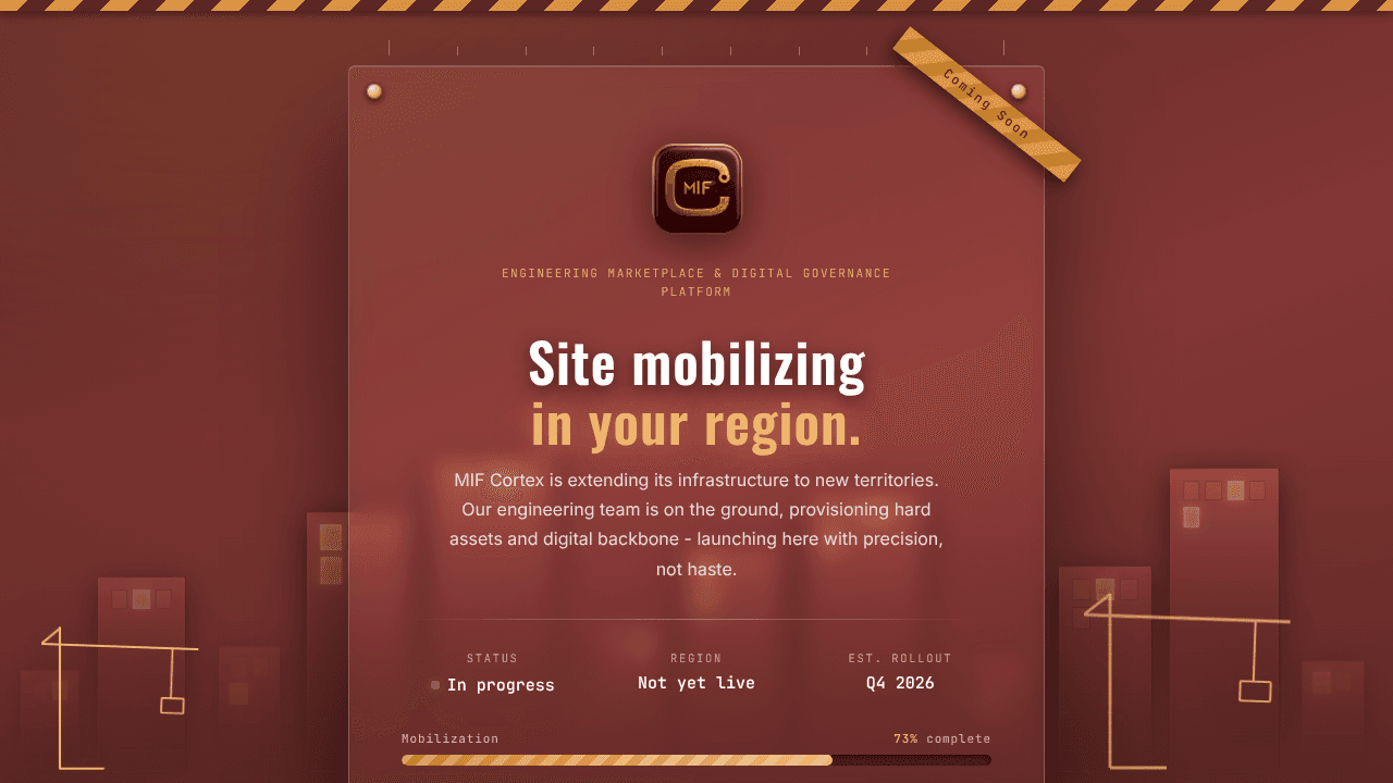 MIF Cortex -Engineering Marketplace  website screenshot