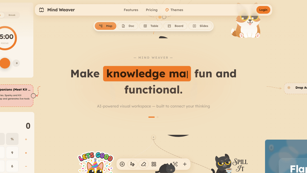 Mind Weaver website screenshot