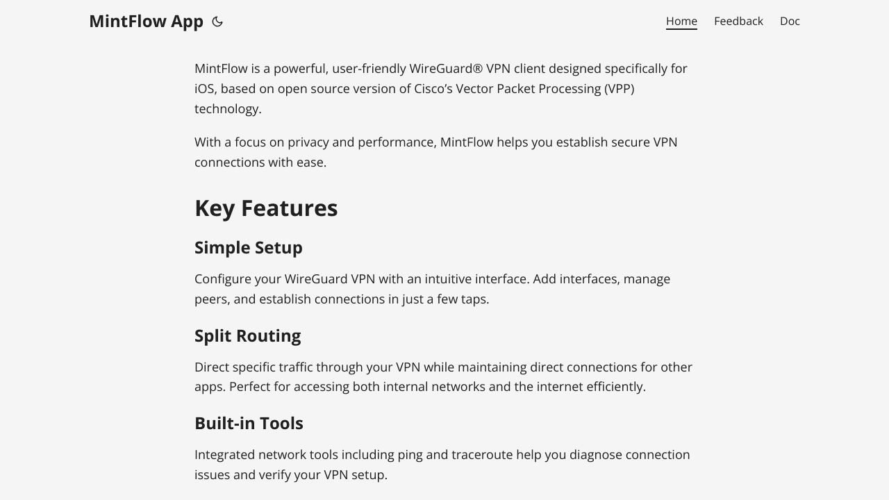 MintFlow - Network Stack