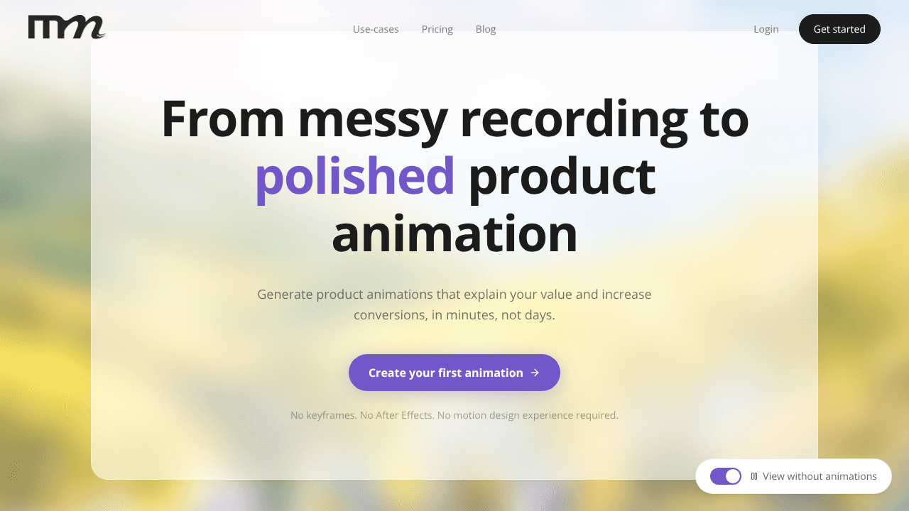 mmotion.io website screenshot