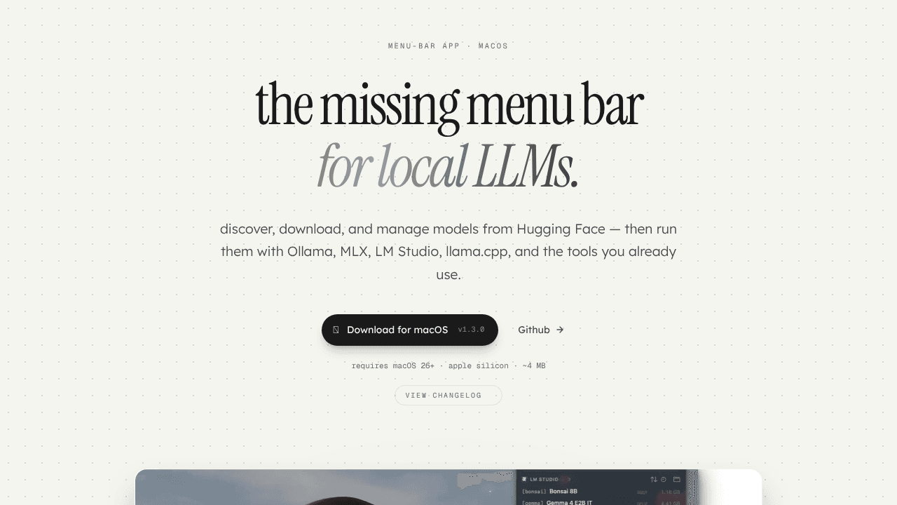 ModelHub website screenshot