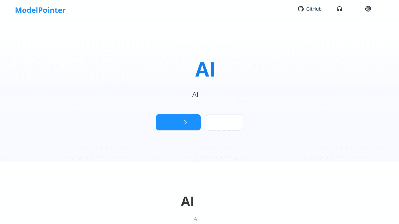 ModelPointer website screenshot