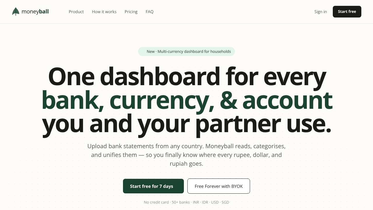 Moneyball website screenshot