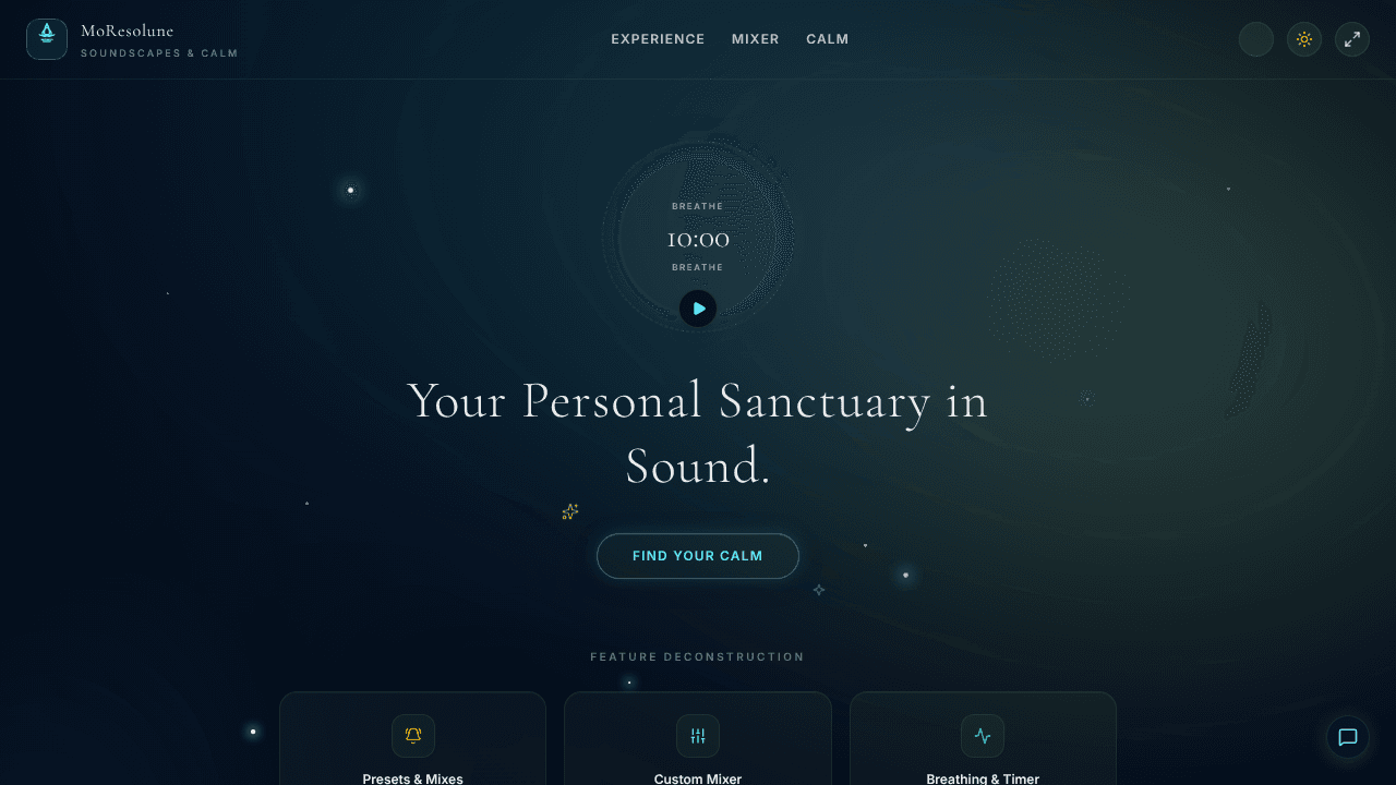 MoResolune website screenshot