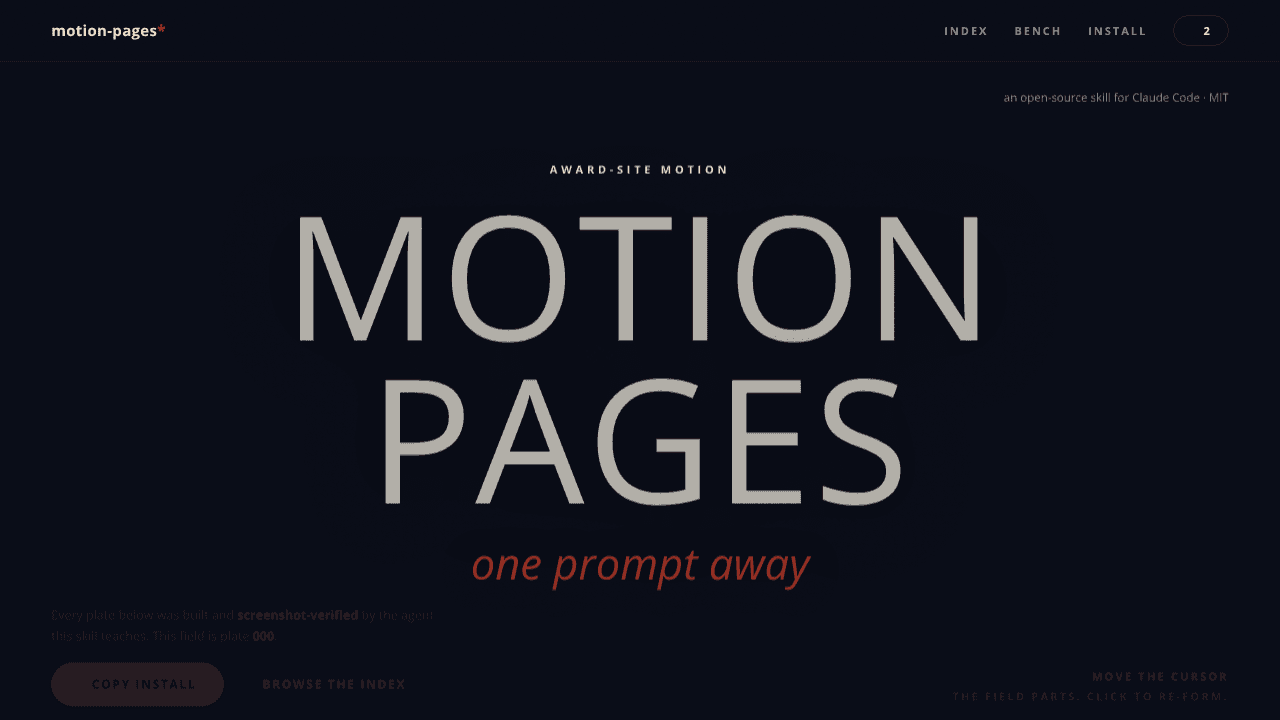 motion-pages website screenshot