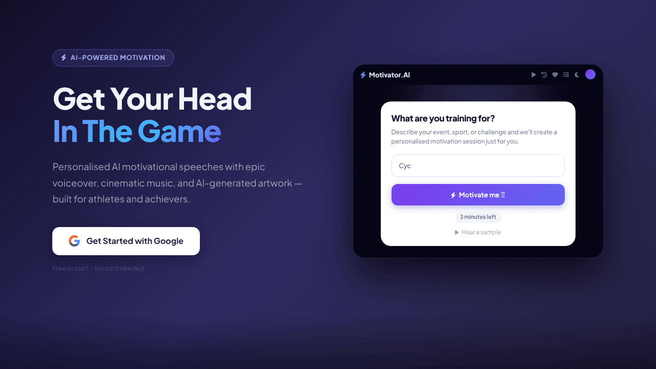 Motivator-AI website screenshot