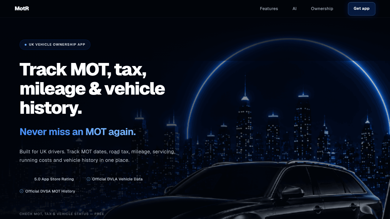 MotR  website screenshot