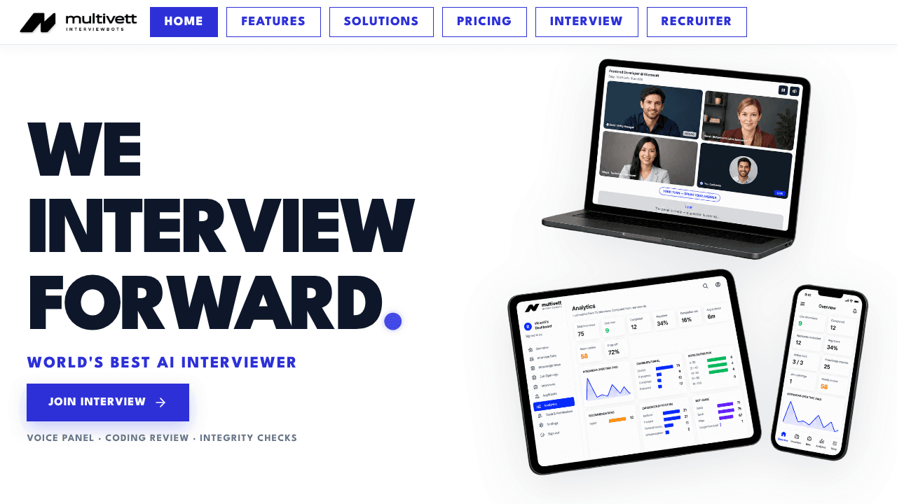 Multivett website screenshot