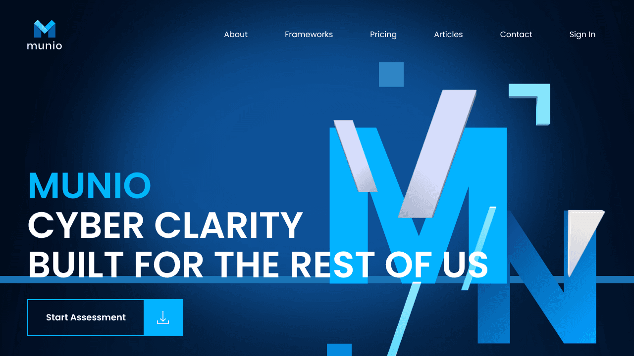 Munio website screenshot
