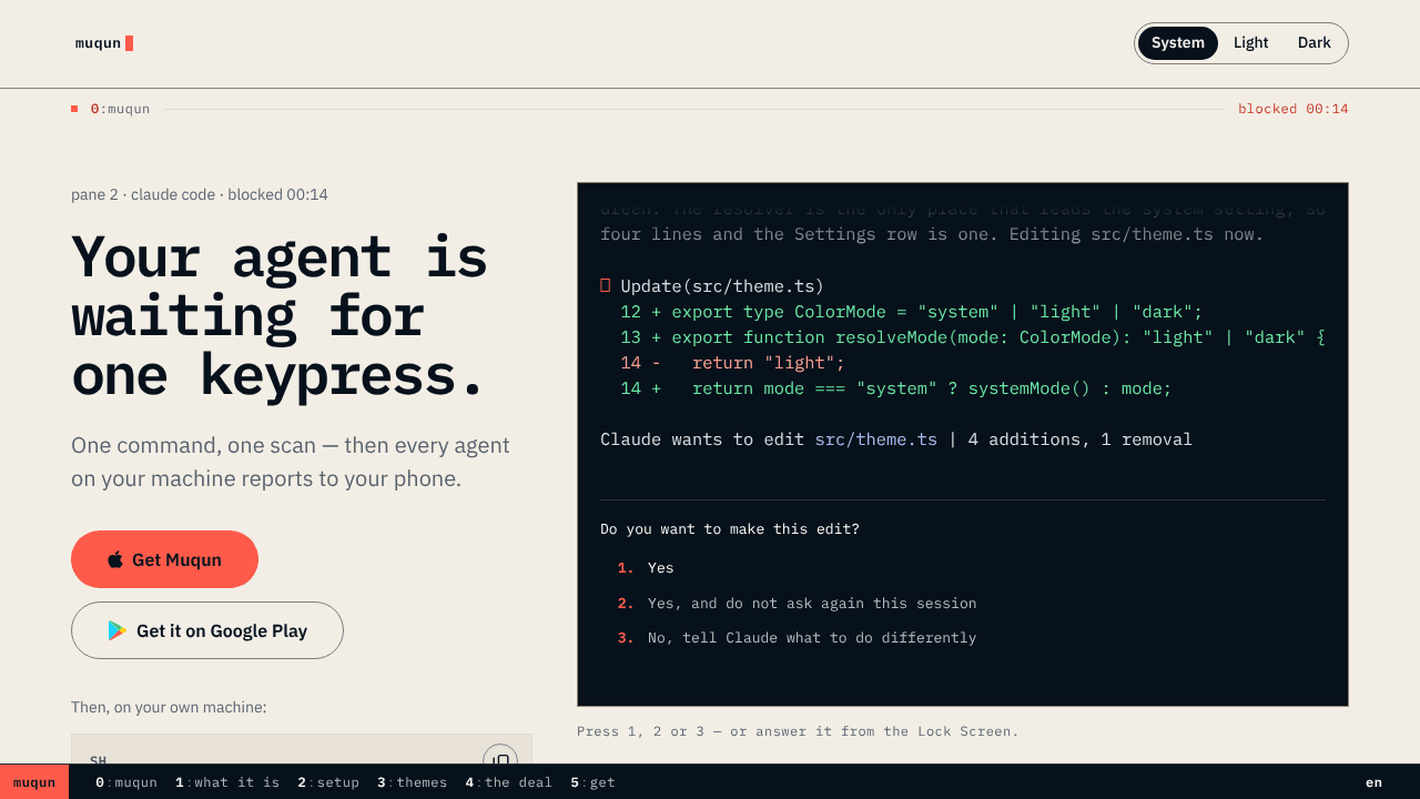 Muqun website screenshot