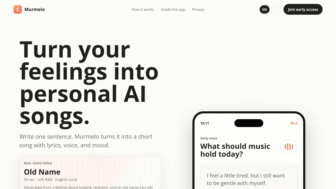 Murmelo website screenshot