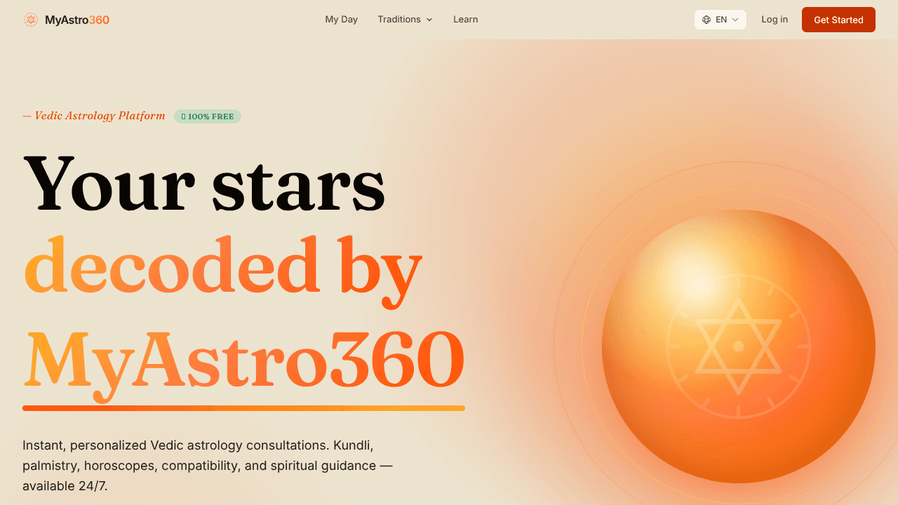 MyAstro360 website screenshot