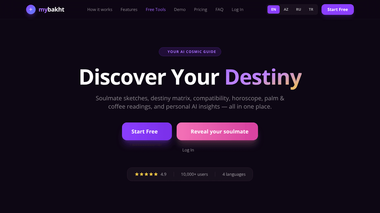 mybakht website screenshot