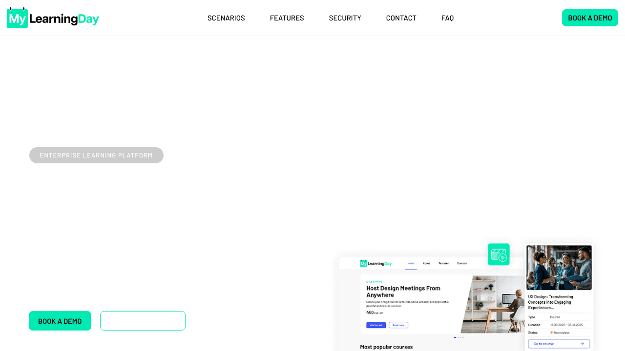 MyLearningDay website screenshot