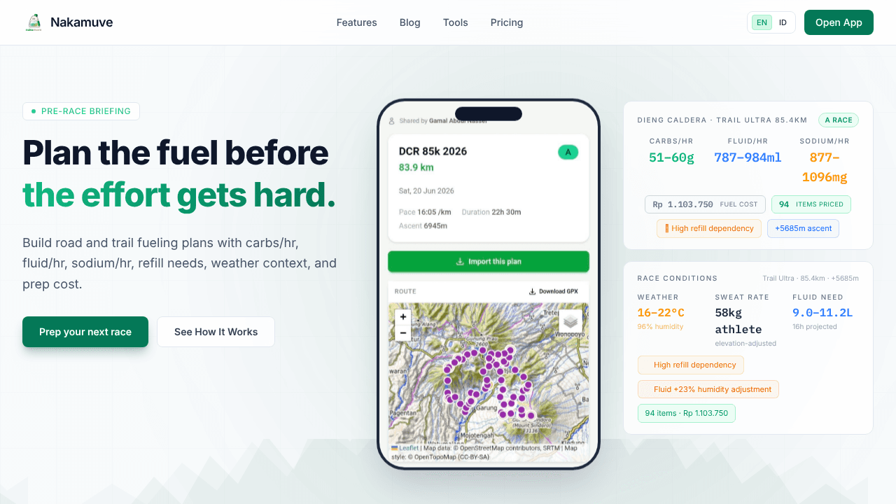 Nakamuve website screenshot