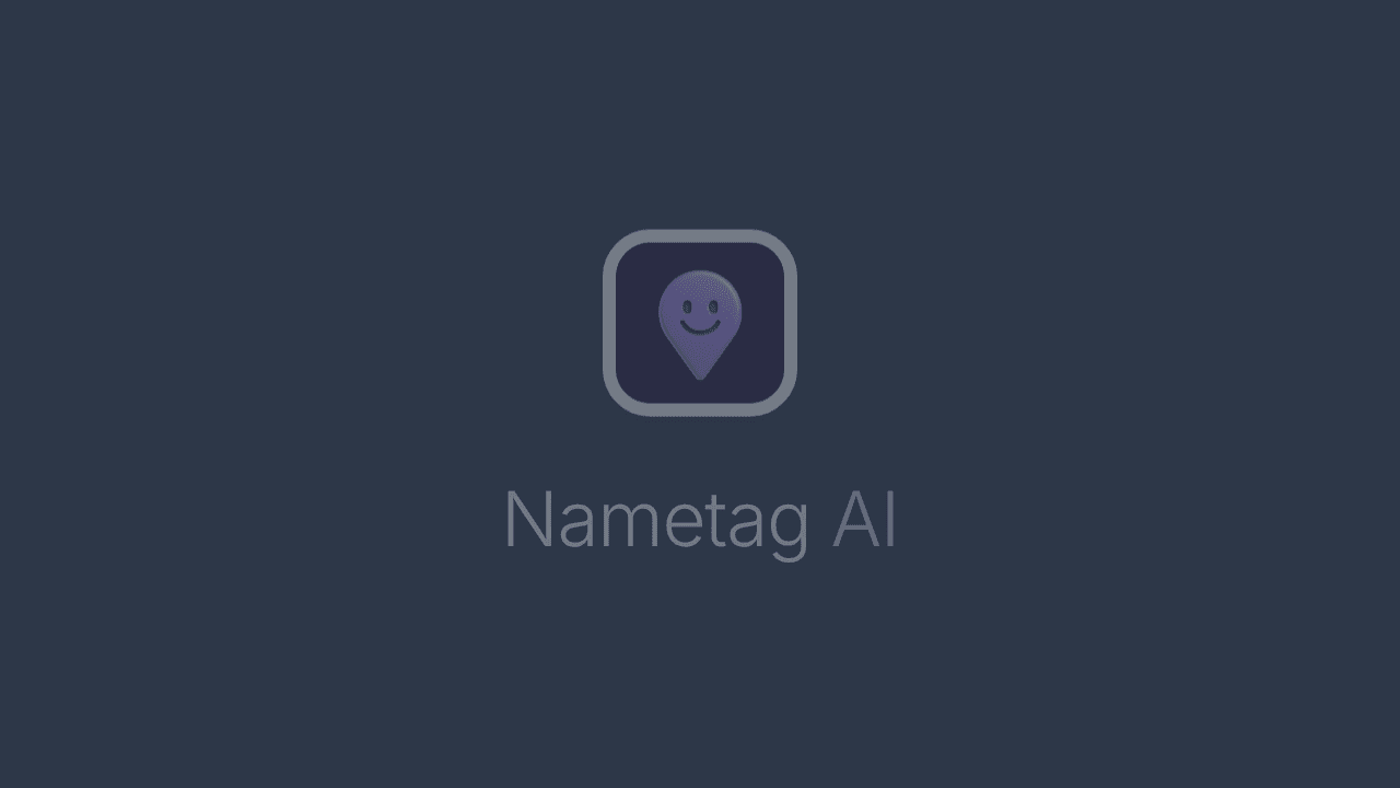 Nametag website screenshot
