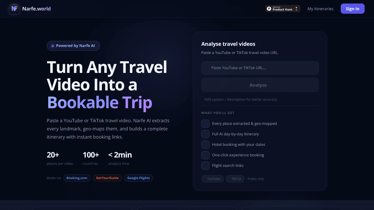 Narfe.world website screenshot