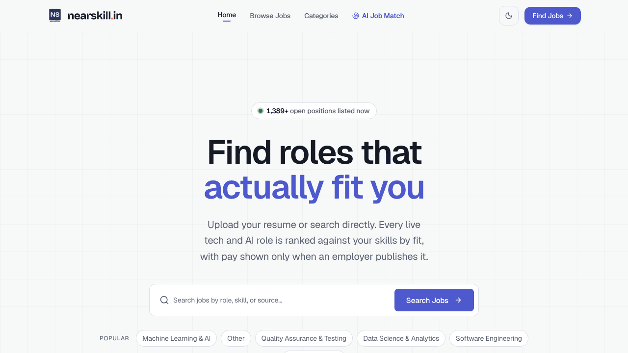 NearSkill website screenshot