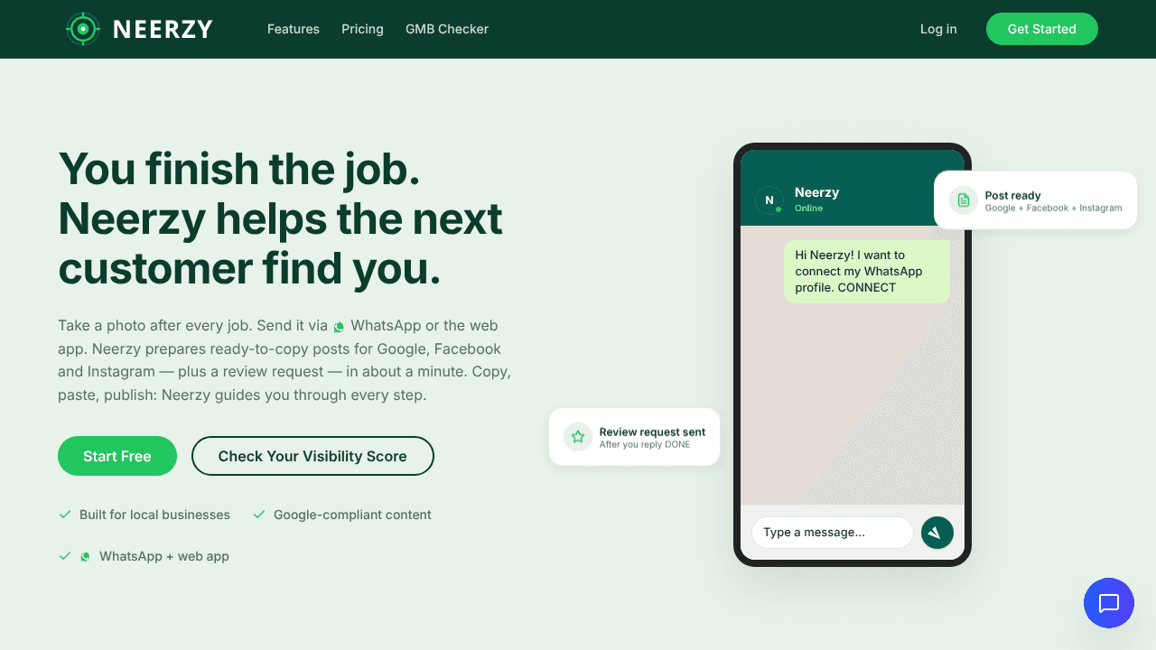 Neerzy website screenshot