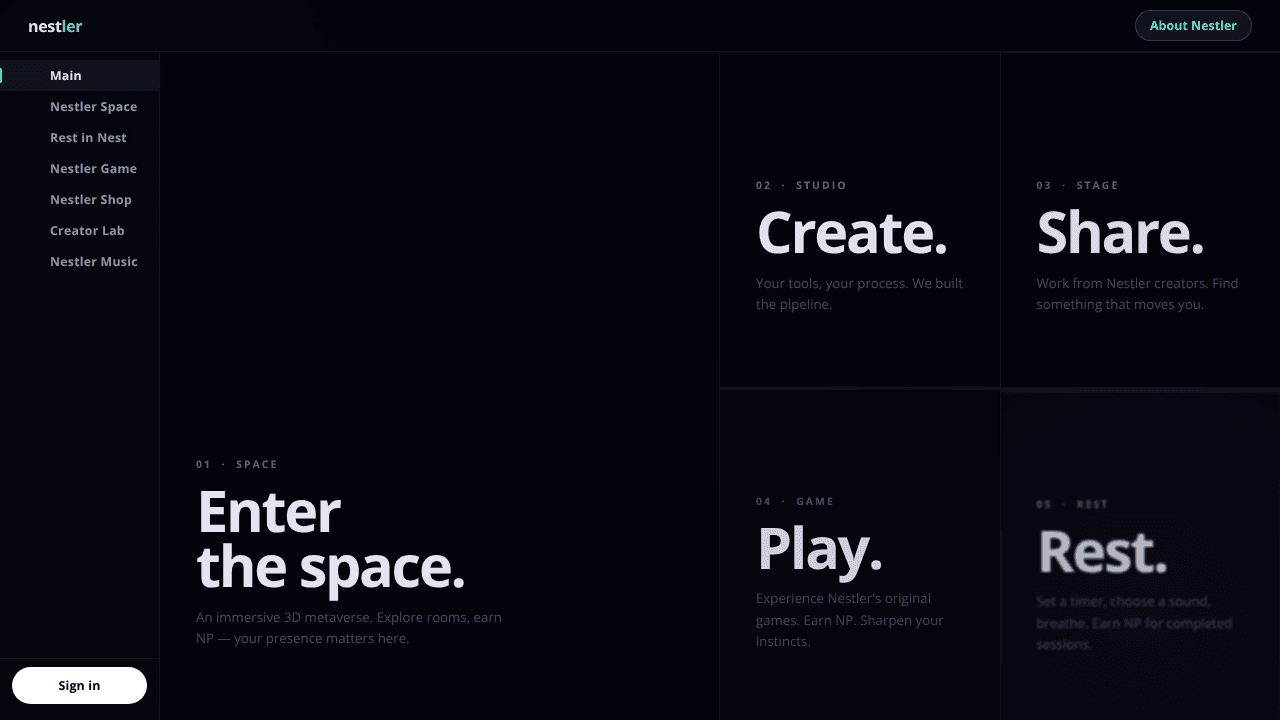 Nestler website screenshot