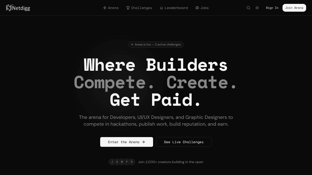 Netdigg website screenshot