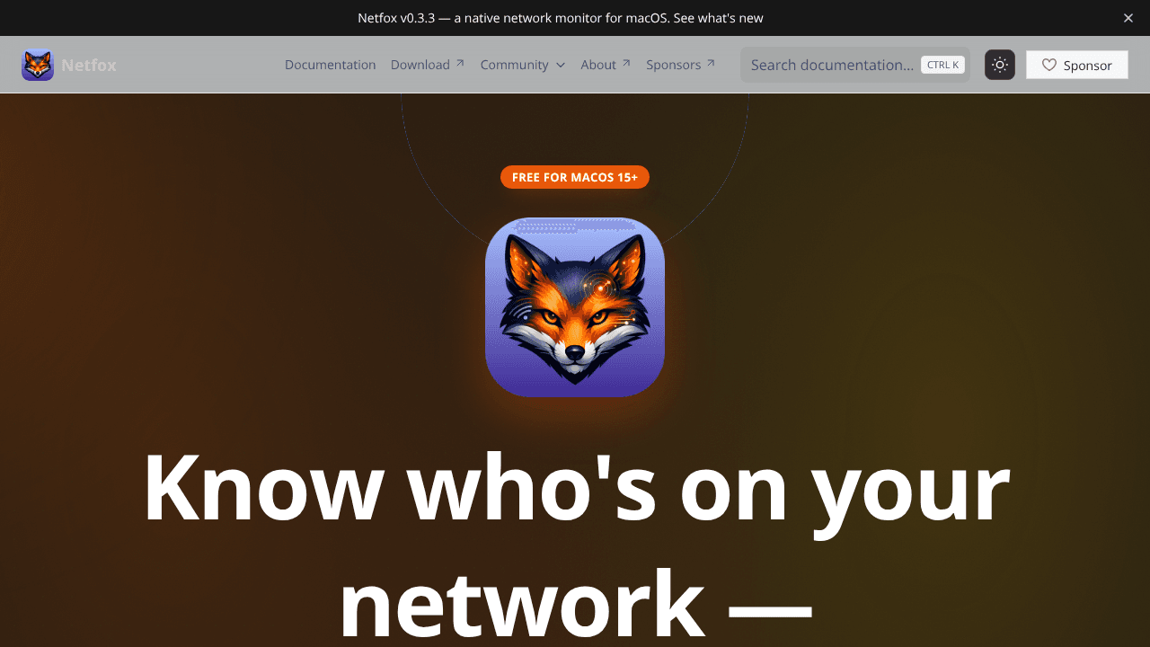 Netfox website screenshot
